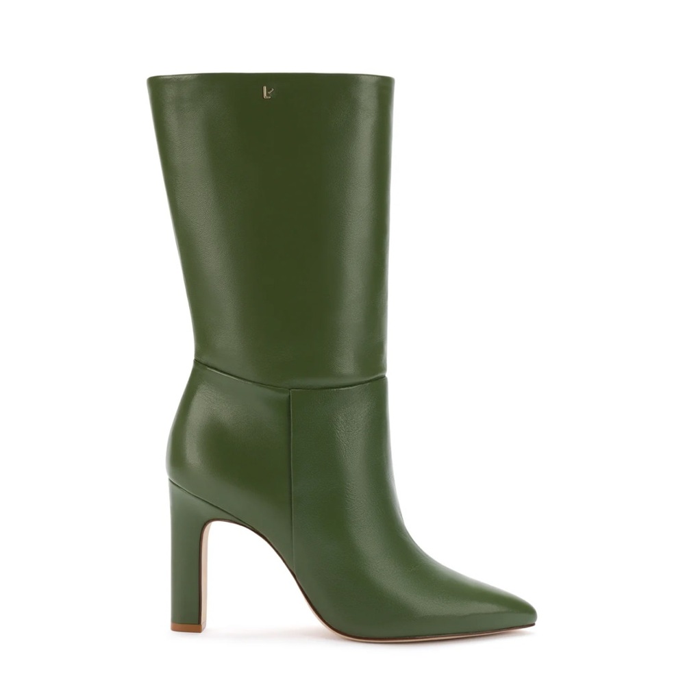 Larroude Cindy Boot Olive Green size 8.5